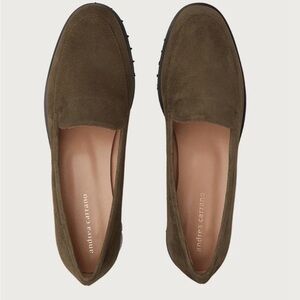 Andrea Carrano Women’s Green Suede Loafers